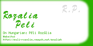 rozalia peli business card